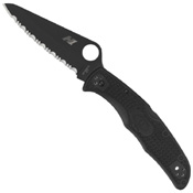 Spyderco Pacific Salt 2 H-1 Steel Black Finished Blade Folding Knife