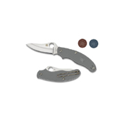 Spyderco UK Penknife Blue FRN Drop Point Plain Edge Folding Knife