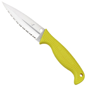 Fish Hunter Yellow FRN Handle Fixed Blade Knife w/ Sheath
