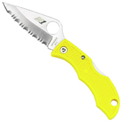 Ladybug 3 Salt Yellow FRN Handle Folding Knife