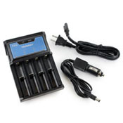 Tenergy T4 Intelligent 4-Bay Universal Charger W/Car Charger