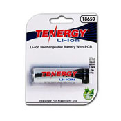 Tenergy Li-ion 2600mAh Protected Button Top Battery