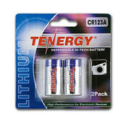 Tenergy Propel CR123A Lithium Battery W/PTC Protection - 2 Pack