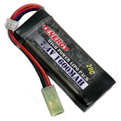 Li-Po 7.4v 1600mAh 20C Mini Flat Style Battery