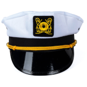 Yacht Captain Skipper Navy Sailor Boat Cap Hat Costume