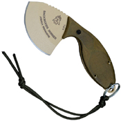 TOPS Backwoods Skinner Green Canvas Micarta Handle Fixed Knife