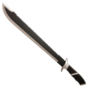 War Hunter Sawback Machete with Sheath