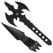United Cutlery Black Legion Toxic Throwing Axe and Knife