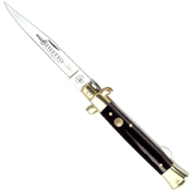 Kissing Crane Black Composite Stiletto Stainless Steel Blade Knife