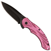 United Cutlery Black Ball Aluminum Handle Folding Knife - Pink