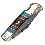 United Cutlery Frontier Howling Wolf Lockback 3.5 Inch Blade Folding Knife