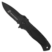 USMC Combat Field Drop Point Folding Blade Knife