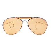 Aviator Air Force Style Sunglasses W Printed Case & Box