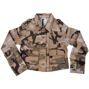 Womens Vintage Subdued Woodland Camo Jacket