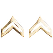 Corporal Polished Insignia