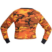 Ultra Force Womens Camo Long Sleeve Crop Top