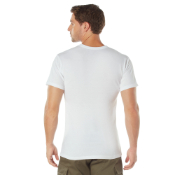 Mens Solid Color Polycotton Military T-Shirt