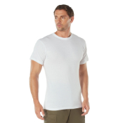Mens Solid Color Polycotton Military T-Shirt