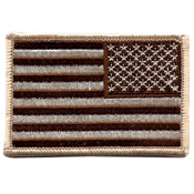 Ultra Force Reversed Desert Tan Flag Patch