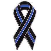 Thin Blue Line Ribbon Pin