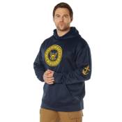 Ultra Force Navy Emblem Pullover Hooded Sweatshirt