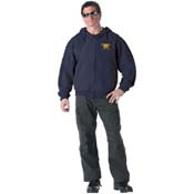 Ultra Force Zipper Hoodie W Navy Seal Trident - Navy