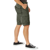 Vintage Solid Paratrooper Cargo Short