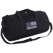 Ultra Force Thin Blue Line Canvas Shoulder Duffle Bag