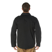 Mens Black Vintage Fatigue Shirt