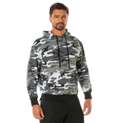 Mens Camo Pullover Hooded Sweatshirt