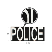 Ultra Force Police Patch W/ Hook Back