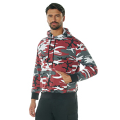 Mens Camo Pullover Hooded Sweatshirt