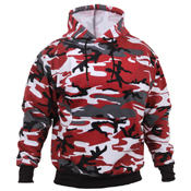 Mens Camo Pullover Hooded Sweatshirt