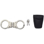 Deluxe Nickel Plated Hinged Handcuffs