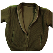 Mens Reversible Zip Up Acrylic Commando Sweater