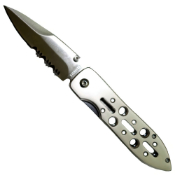 Ultra Force Samurai III Skeletal Handle Lockback Folding Knife