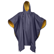 Navy Blue-Yellow Reversible PVC Poncho