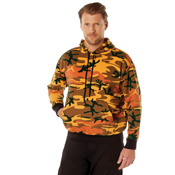 Mens Camo Pullover Hooded Sweatshirt
