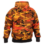 Mens Camo Pullover Hooded Sweatshirt