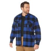 Ultra Force Mens Extra Heavyweight Buffalo Plaid Sherpa-Lined Flannel Shirts