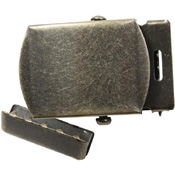 Vintage Web Belt Buckle & Tip Pack