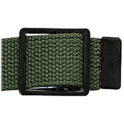 Black Open Face Web Belt Buckle