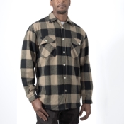 Extra Heavyweight Buffalo Plaid Flannel Cotton Shirt