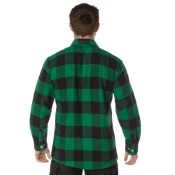 Extra Heavyweight Buffalo Plaid Flannel Cotton Shirt