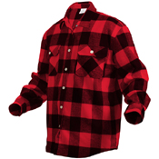 Ultra Force Extra Heavyweight Buffalo Plaid Flannel Shirt - Red Plaid - 5XLarge