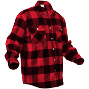 Ultra Force Extra Heavyweight Buffalo Plaid Flannel Shirt - Red Plaid - 5XLarge