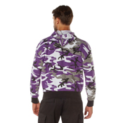 Mens Camo Pullover Hooded Sweatshirt