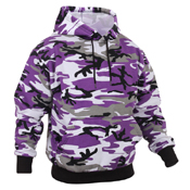 Mens Camo Pullover Hooded Sweatshirt
