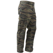 Mens Vintage 6-Pocket Flat Front Fatigue Pants