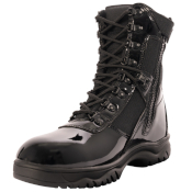 Forced Entry High-Gloss Tactical Boot w/ Side Zipper